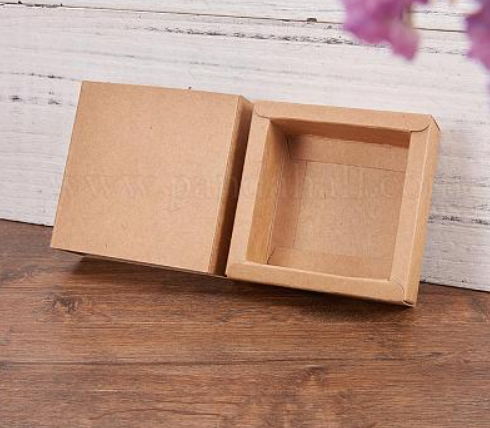 Boites cartons à tiroir, intérieur 6.5x6.5x3cm, pour création de rangements ou de calendriers de l'avent