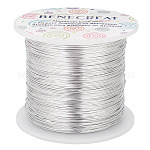 [AW-BC0003-17P] Fil en aluminium, argenté, 22 jauge, 0,6mm, 260 m/rouleau