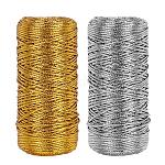 Cordon métallique, 1.5mm doré ou argenté, au mètre