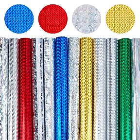 Feuilles de vinyle adhésif holographique imperméable, 20x10cm, à l'unité