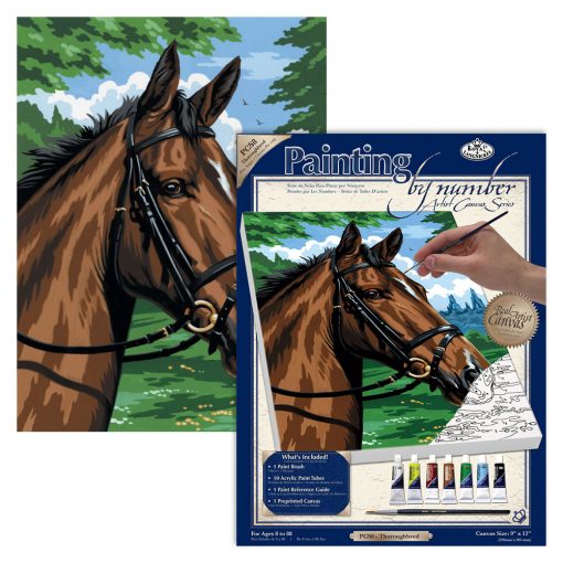 ROYAL LANGNICKEL Peinture au N° - Toile PF - Cheval