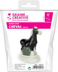 Moule en latex, forme de cheval