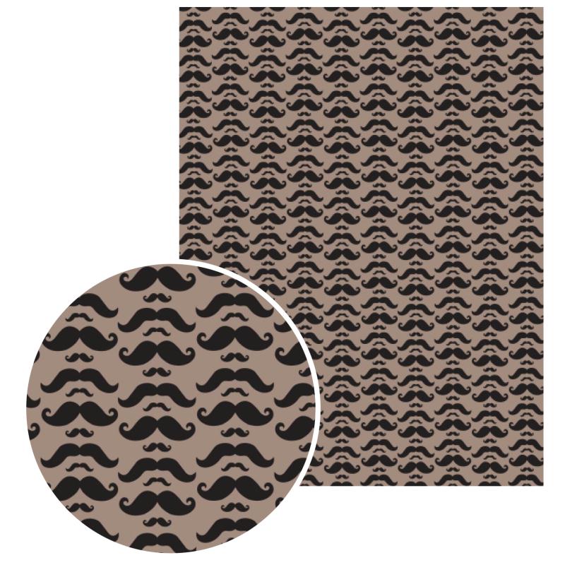 Feuille gluepatch moustache 30x40cm