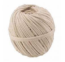 Pelote coton tressé pour macramé diam 4mm 100g env 17m