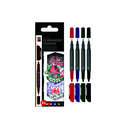 Marabu Permanent Marker Graphix, double pointe, assortiment de 4 ONCE UPON A TIME