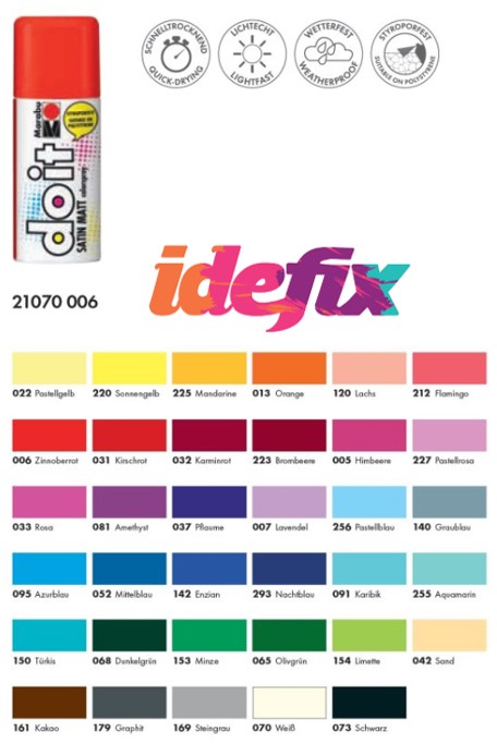 Marabu Colorspray Do It, Satin Matt, VERMILLON 006, 150ml