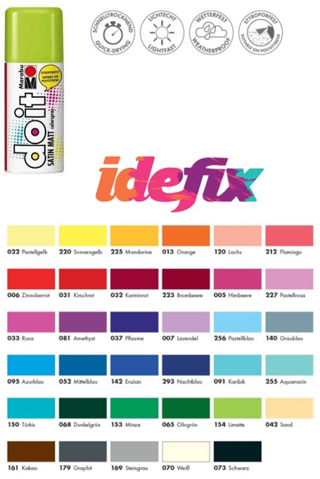 Marabu Colorspray Do It, Satin Matt, CITRON 154, 150ml