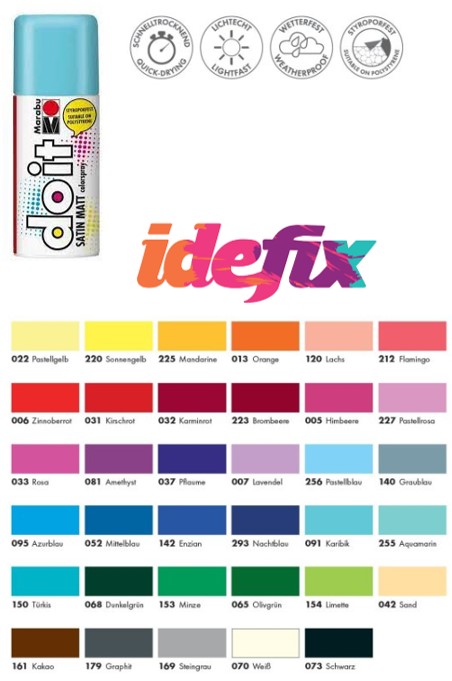 Marabu Colorspray Do It, Satin Matt, BLEU CARAÏBES 091, 150ml