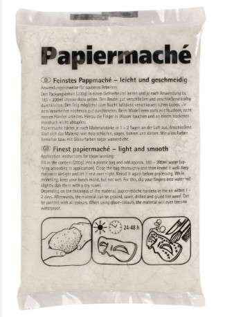 Papier mâché Glorex, 200g