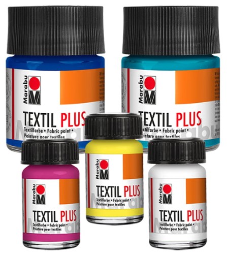 Marabu Textil Plus, Peinture textile ultra couvrante, 50ml