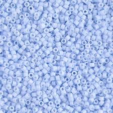 Perles Miyuki delica 11/0 fiole d'env. 3g BLEU LAYETTE DB1517