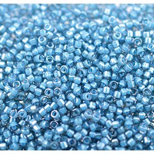 Perles Miyuki delica 11/0 sachet d'env. 10g BLEU AZUR DB1709