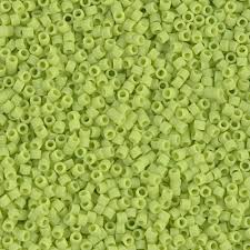 Perles Miyuki delica 11/0 fiole d'env. 3g VERT POMME DB0763