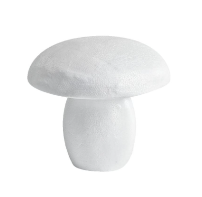 [3329800] Champignon en polystyrène blanc, 7.5 cm