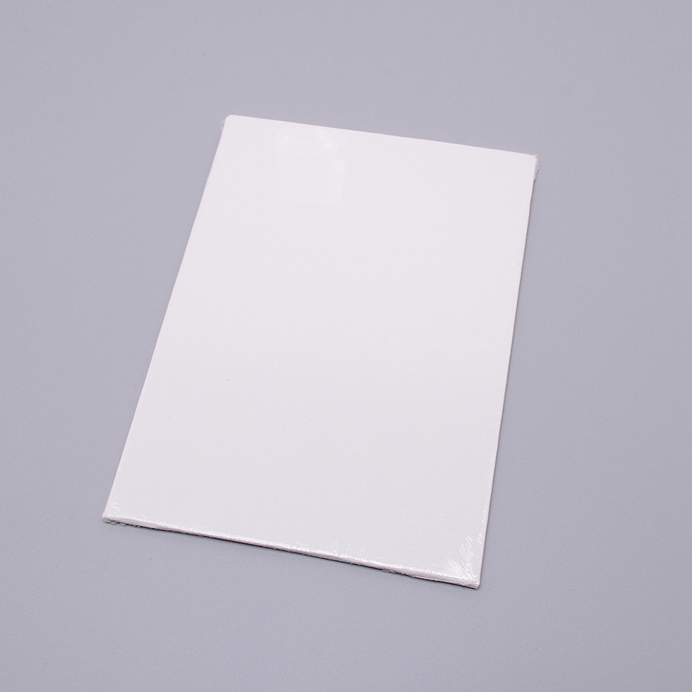[DIY-NB0001-71A-01] Tableau en bois, toile blanche, rectangle, 18x13x0.3cm