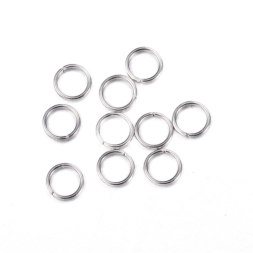 [STAS-N0014-71P-3mm] Anneau simple ouvert INOX argenté, 3mm  x1000 pièces