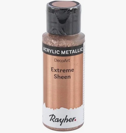 Rayher / Peinture acrylique métallique Extreme sheen, Or rose, 59ml