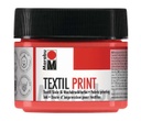 Marabu Textil Print, encre textile épaisse, Rouge Pyrrole, 100ml