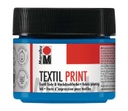 Marabu Textil Print, encre textile épaisse, Cyan Primaire, 100ml