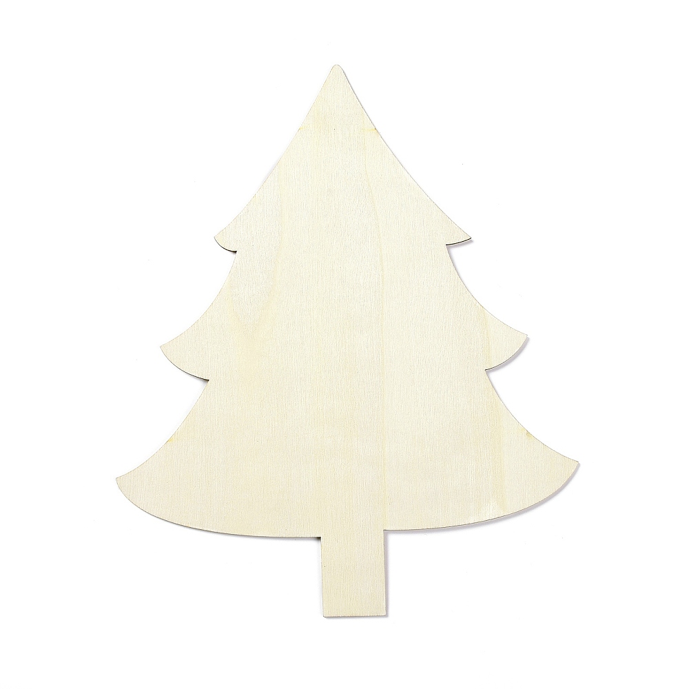 Planche de bois, forme sapin de noël, 25x20x0.2cm