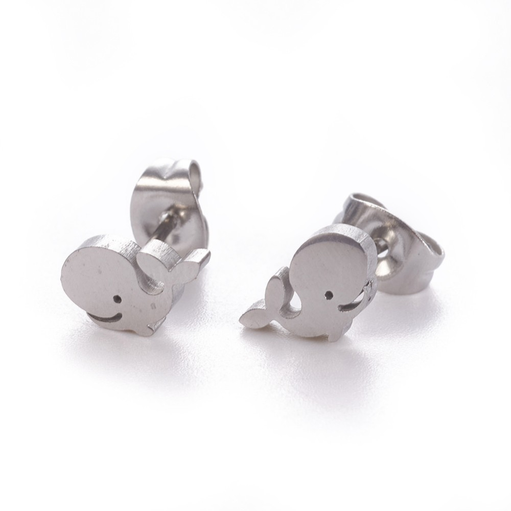 Boucles d'oreilles en INOX, baleines