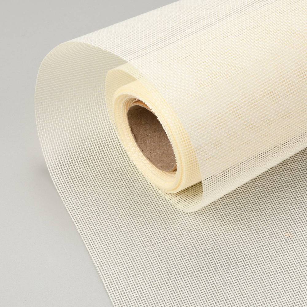 Toile de lin, largeur 48mm, coloris blanc, au mètre