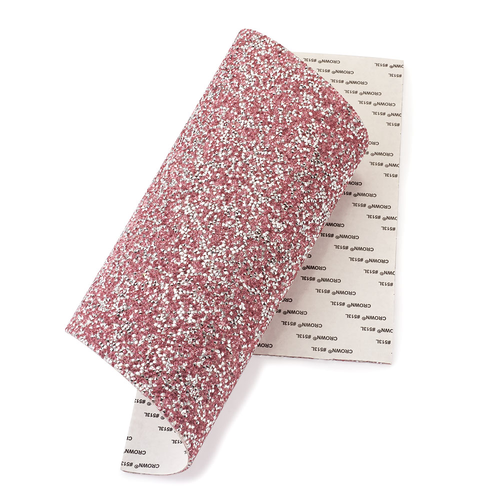 Feuille de strass thermocollants, 40x24cm, 3 coloris au choix