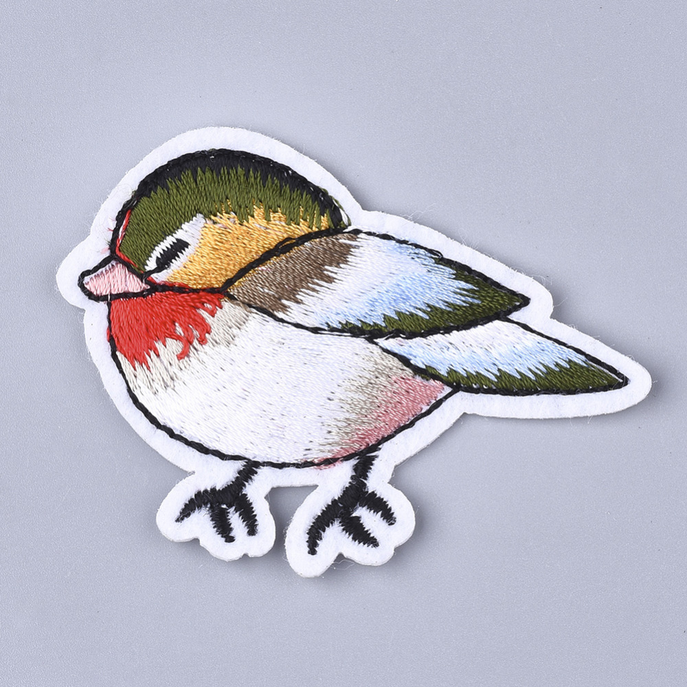 [X-FIND-T030-158  DIY-G015-26] Patch thermocollant, oiseau, 65x50x2mm