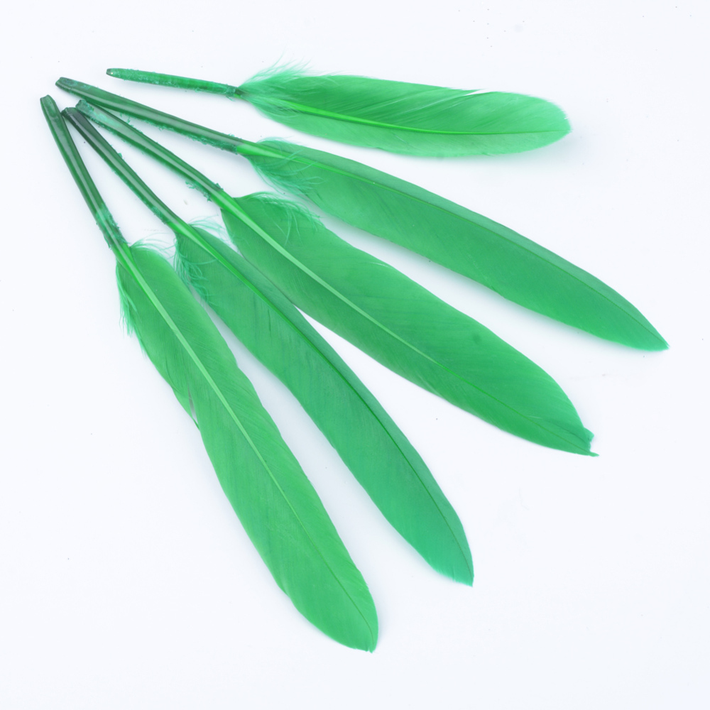 Plume d'oie 13 à 21cm env., coloris variés, sachet de 50 pièces