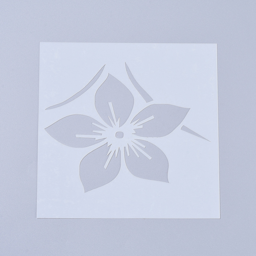 [DIY-L026-106A] Pochoir hibiscus, 13x13cm