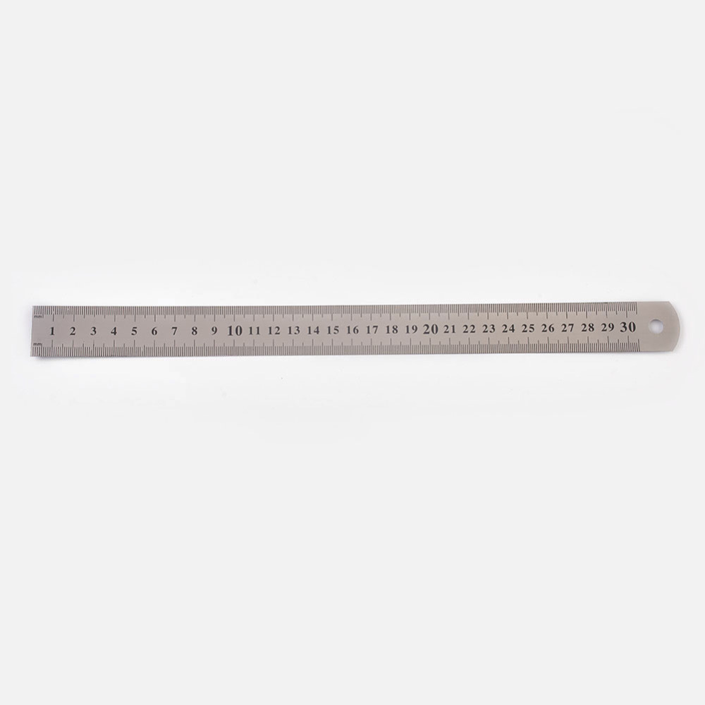 [TOOL-L004-05C] Règle inox graduée, 33x2.6cm