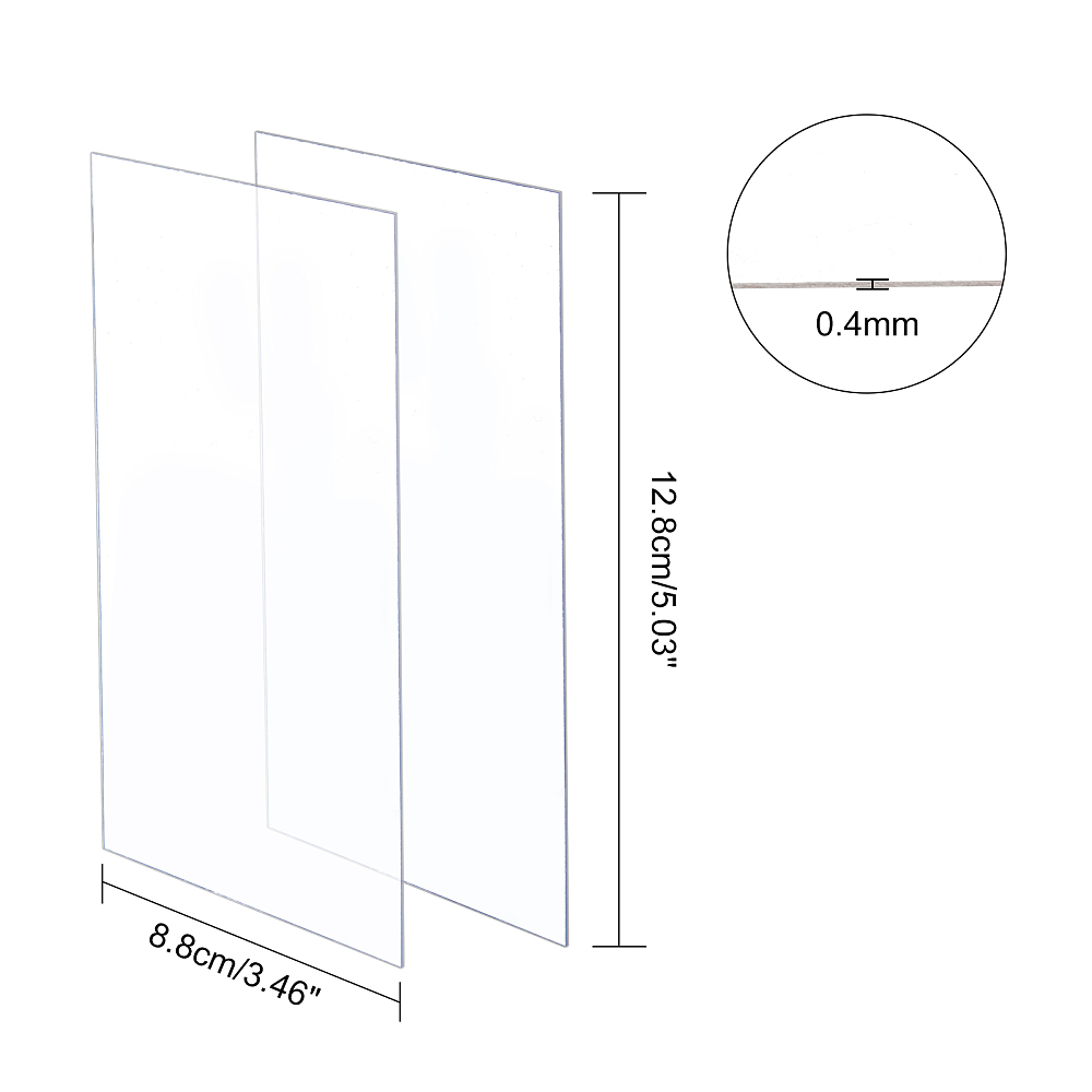 Feuille PVC 12.8x8.8x0.04cm