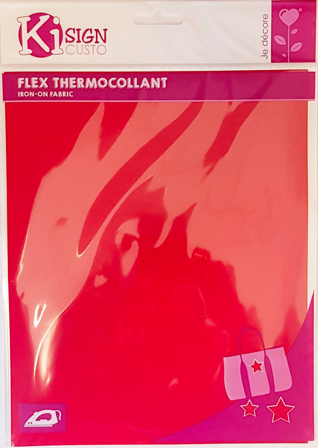 FLEX THERMOCOLLANT MAT ROUGE 25x20cm