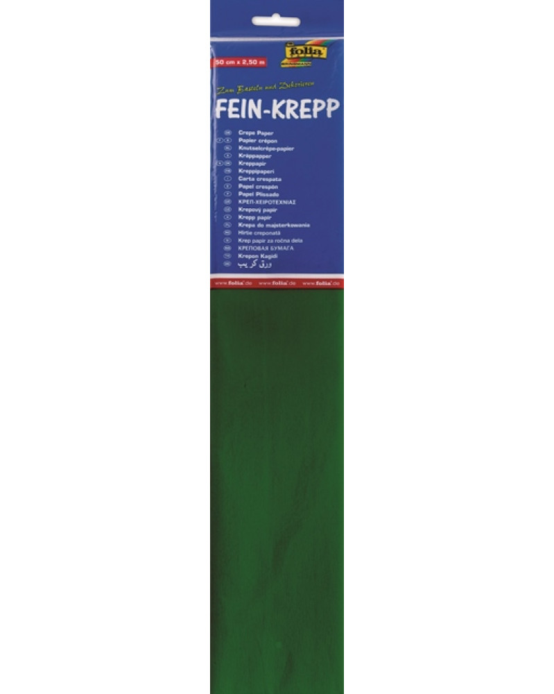 Rouleau de papier crépon 32g/m2 50x250cm, coloris au choix