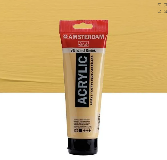 Acrylique AMSTERDAM, jaune naples foncé, 250 ml