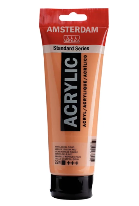 Acrylique AMSTERDAM, jaune naples rouge, 250 ml