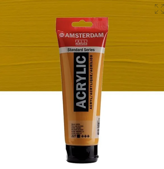 Acrylique AMSTERDAM, ocre jaune, 250 ml