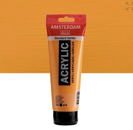 Acrylique AMSTERDAM, jaune d'or, 250 ml