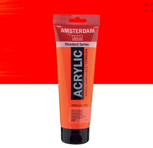 Acrylique AMSTERDAM, orange reflex, 250 ml