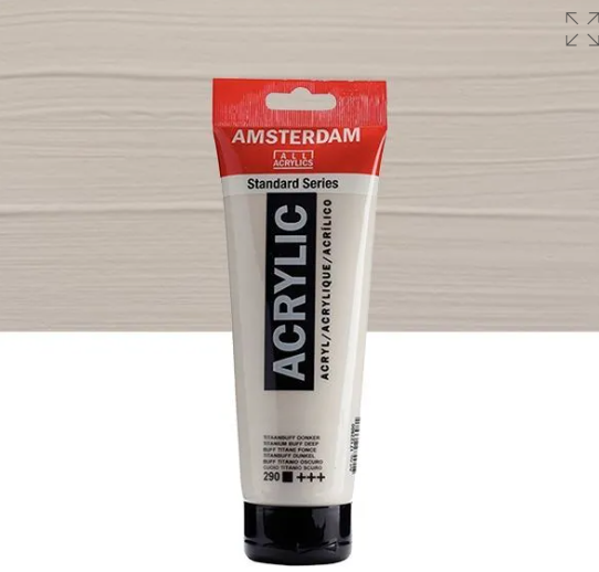 Acrylique AMSTERDAM, buff tit. foncé, 250 ml