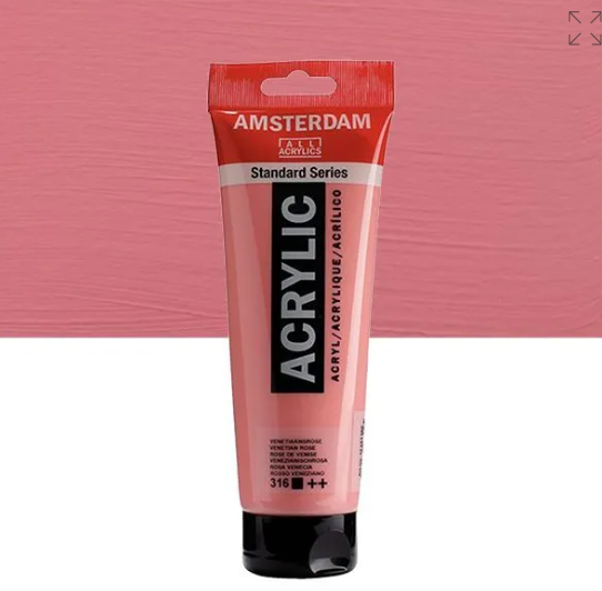 Acrylique AMSTERDAM, rose venise, 250 ml