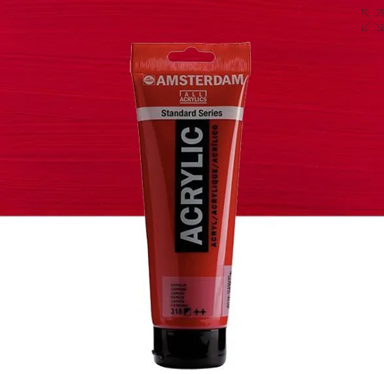 Acrylique AMSTERDAM, carmin, 250 ml