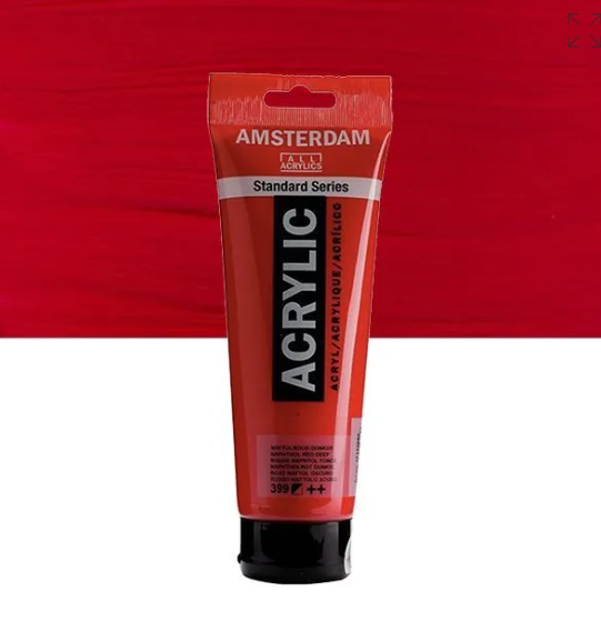 Acrylique AMSTERDAM, rouge napht./ rouge de naples foncé, 250 ml