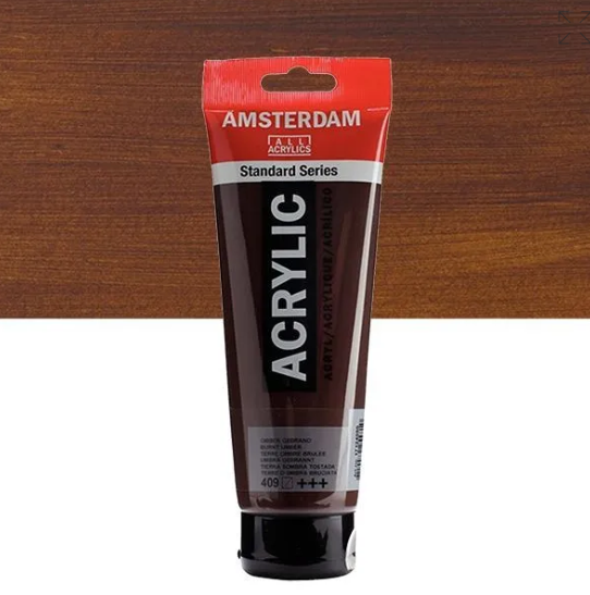 Acrylique AMSTERDAM, terre d'ombre brûlée, 250 ml