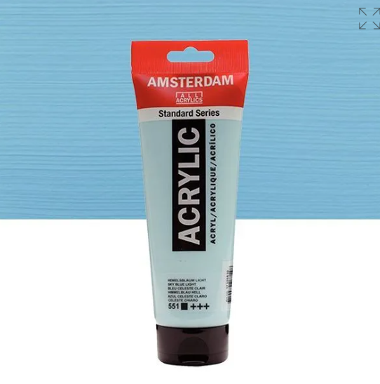 Acrylique AMSTERDAM, bleu celeste clair, 250 ml