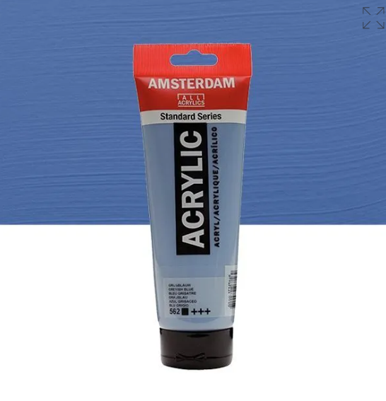 Acrylique AMSTERDAM, bleu gris, 250 ml