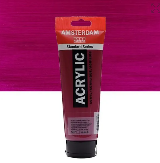 Acrylique AMSTERDAM, violet rouge perm., 250 ml