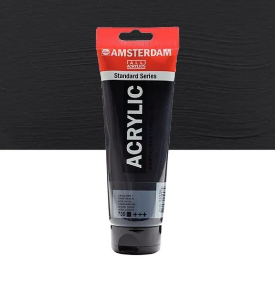 Acrylique AMSTERDAM, noir oxyde, 250 ml