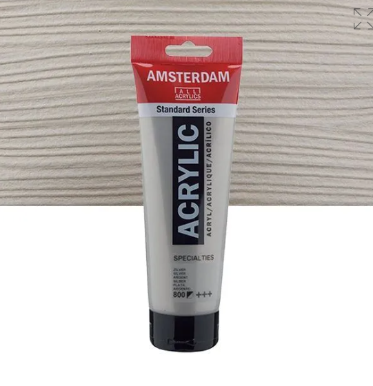 Acrylique AMSTERDAM, argent, 250 ml