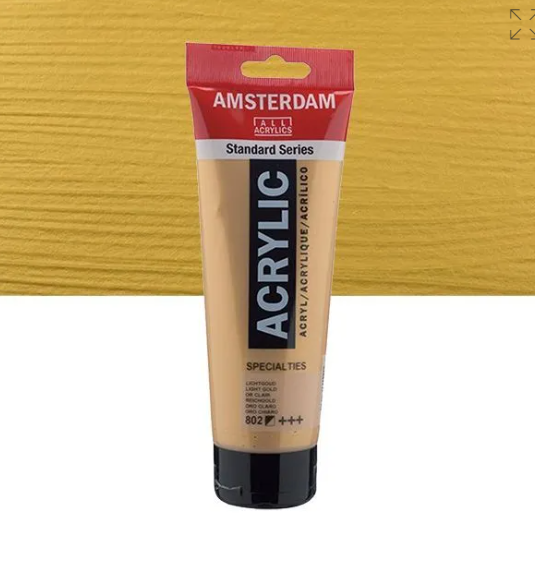 Acrylique AMSTERDAM, or clair, 250 ml